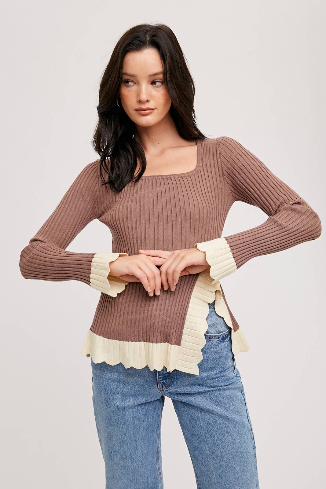 The Sleek Slit Knit