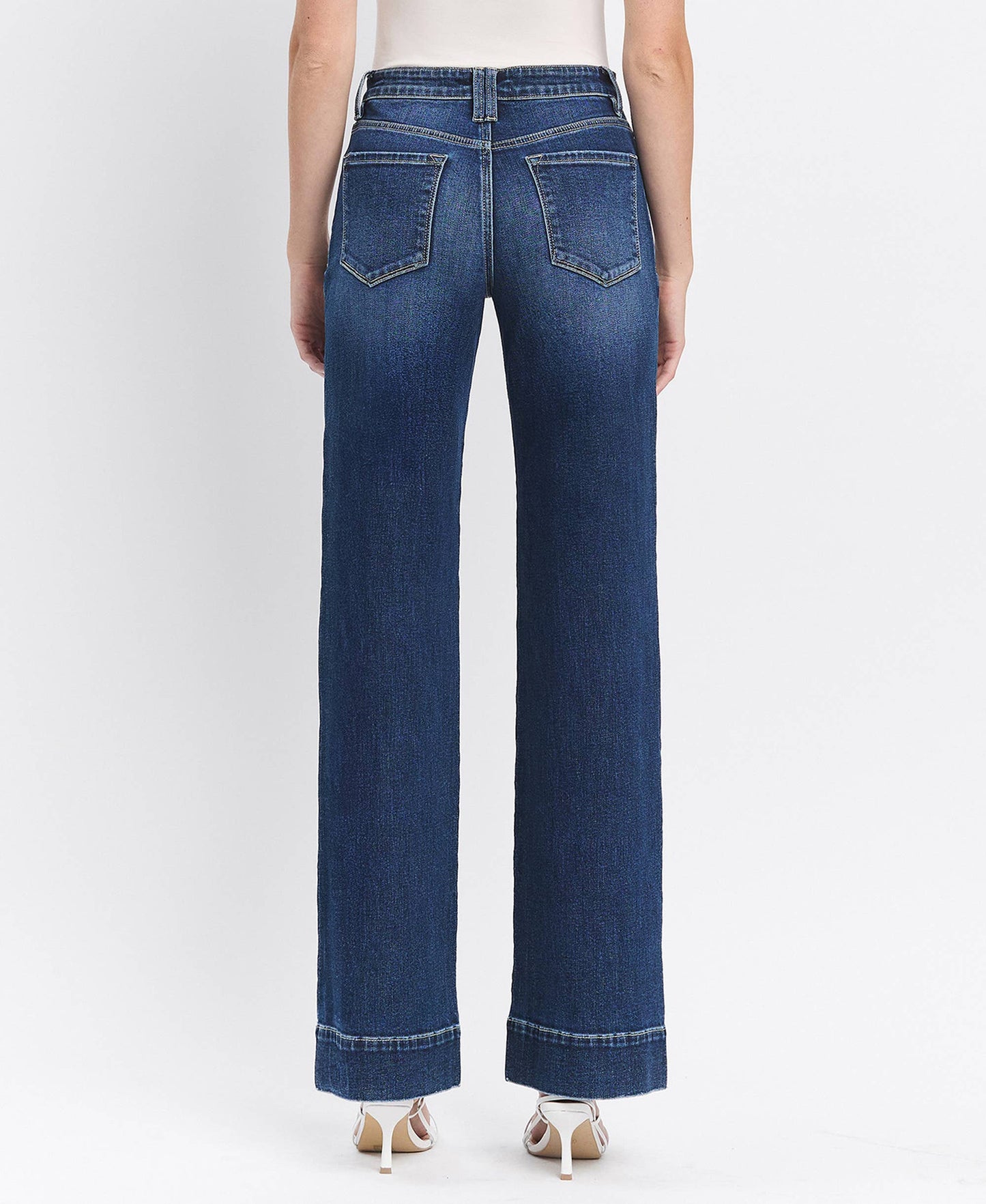 HIGH RISE TROUSER WIDE JEANS