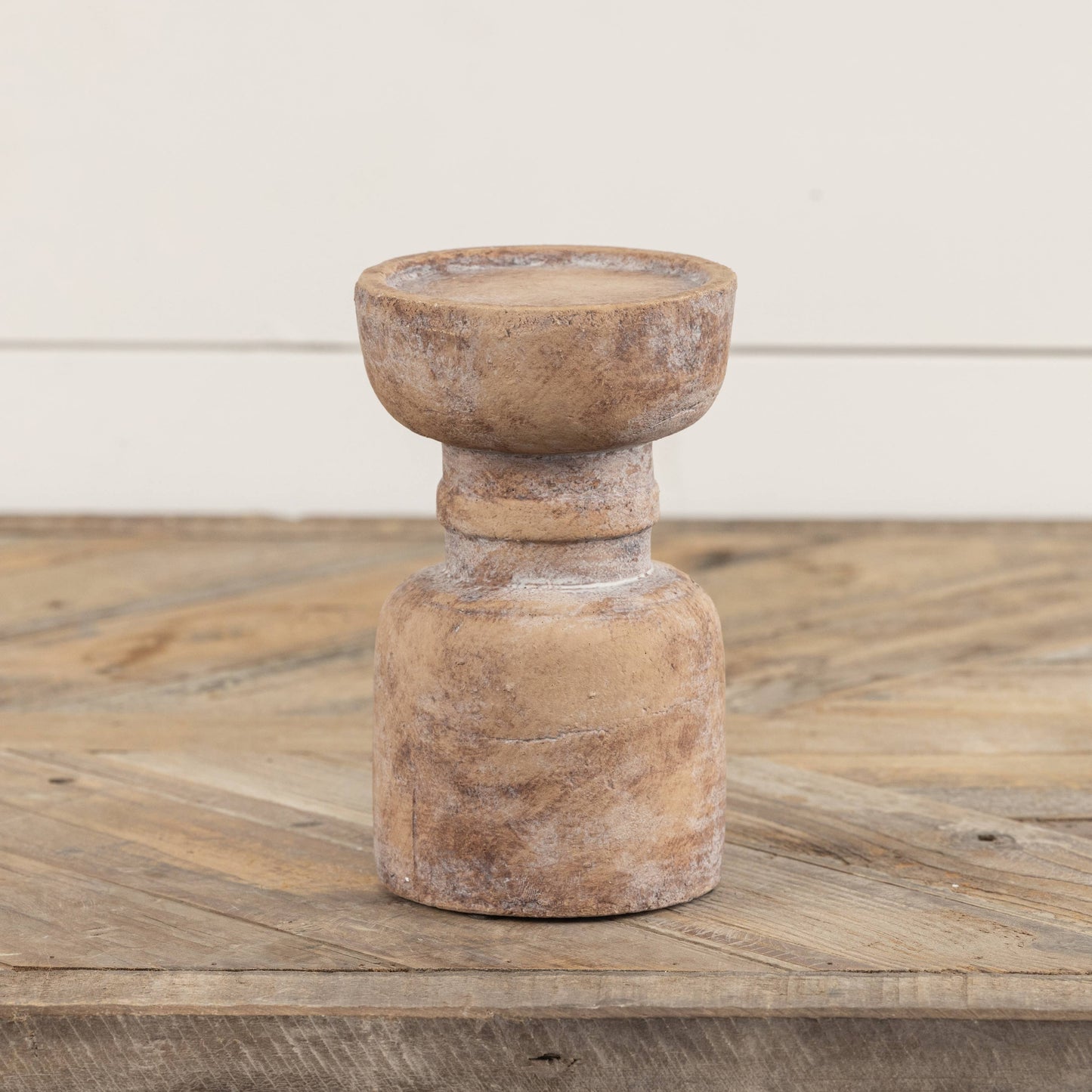6.5" TERRACOTTA PILLAR CANDLE HOLDER