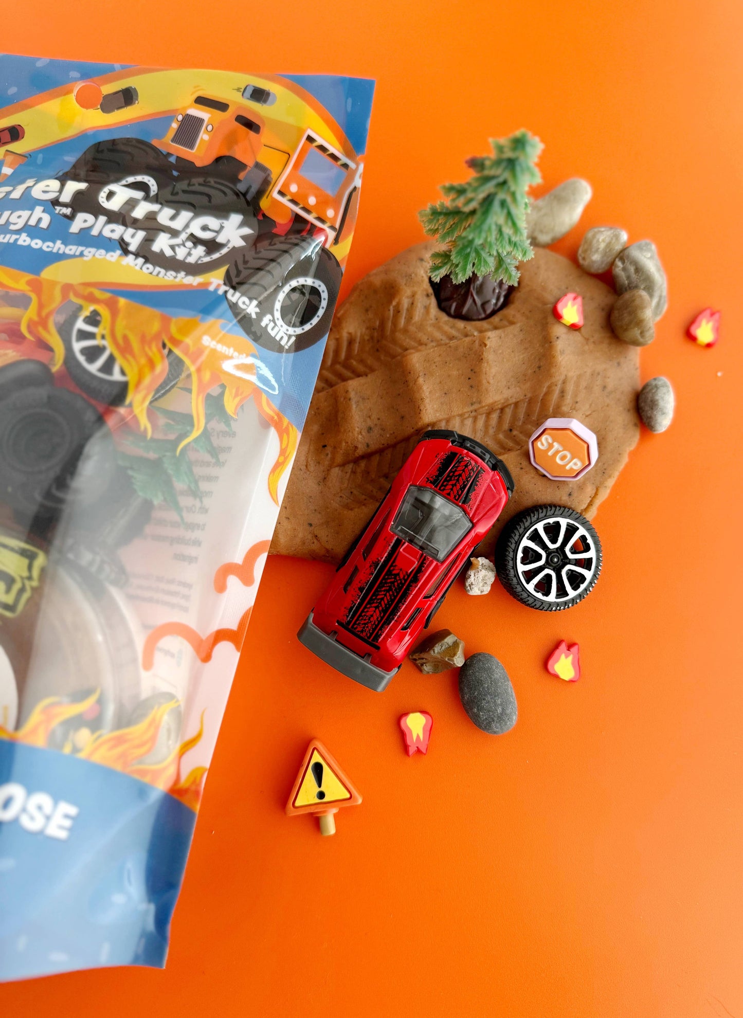Earth Grown KidDoughs (KidDoughs by EGKD) - Monster Truck KidDough Play Kit