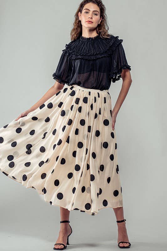 The Rosé Dot Skirt