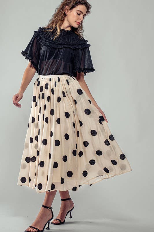 The Rosé Dot Skirt