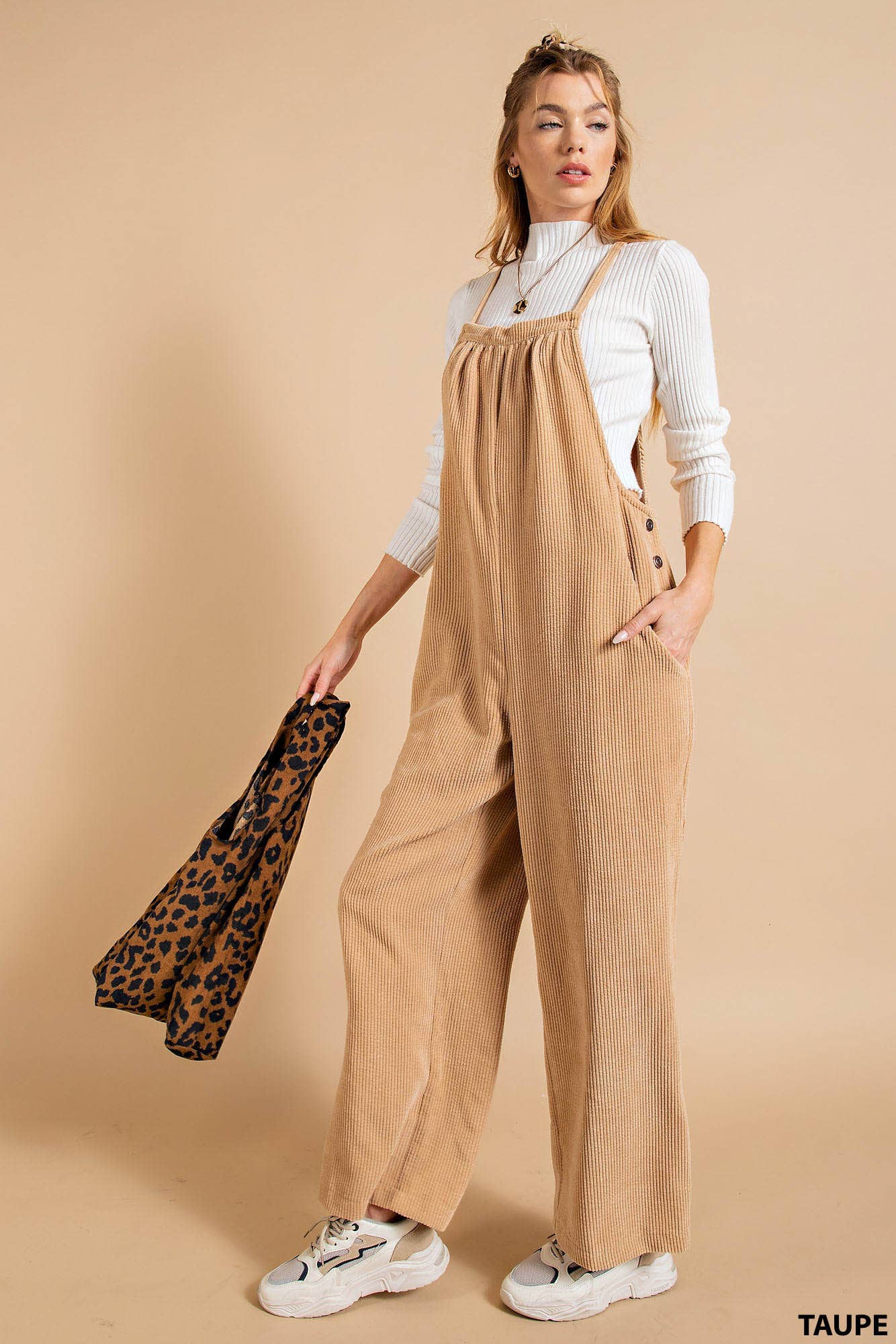 Buttery soft corduroy overalls