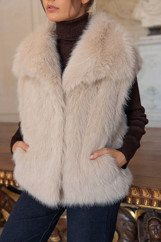 The Statement Chapter Faux Fur Vest