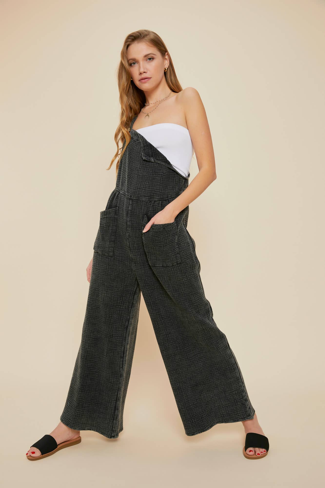 EFFORTLESS MINERAL-WASHED OVERALL