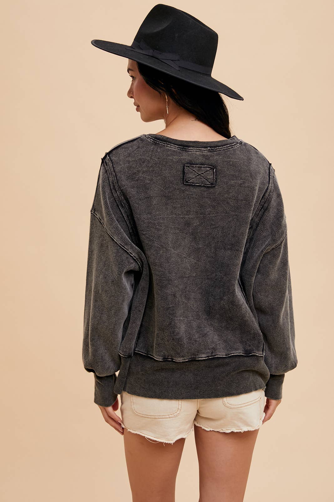 COTTON THERMAL HEAVYWEIGHT PULLOVER