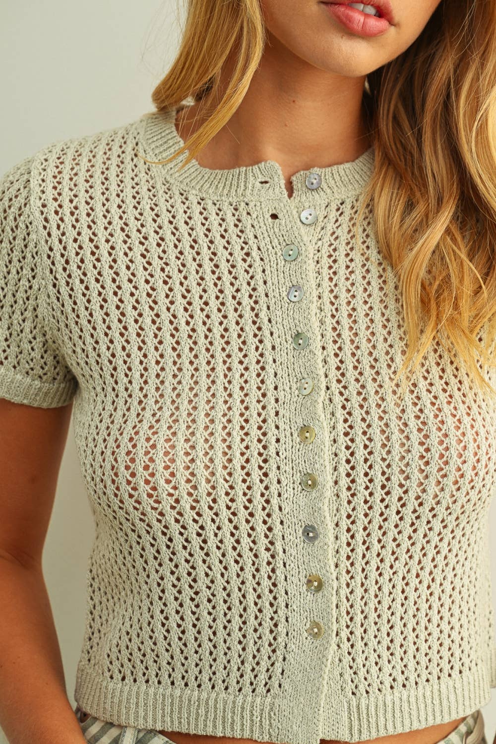The Sage Blossom Knit Top