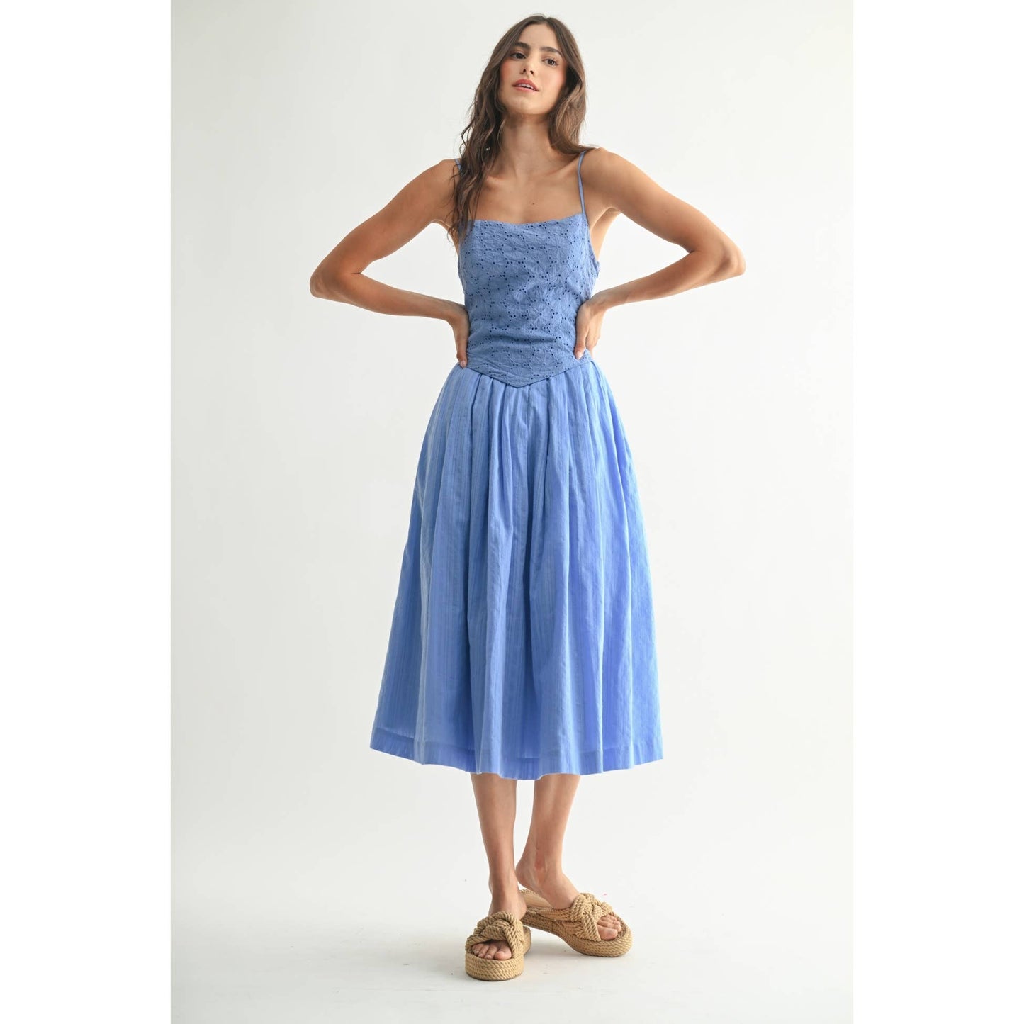 The Bluebell Lace Midi