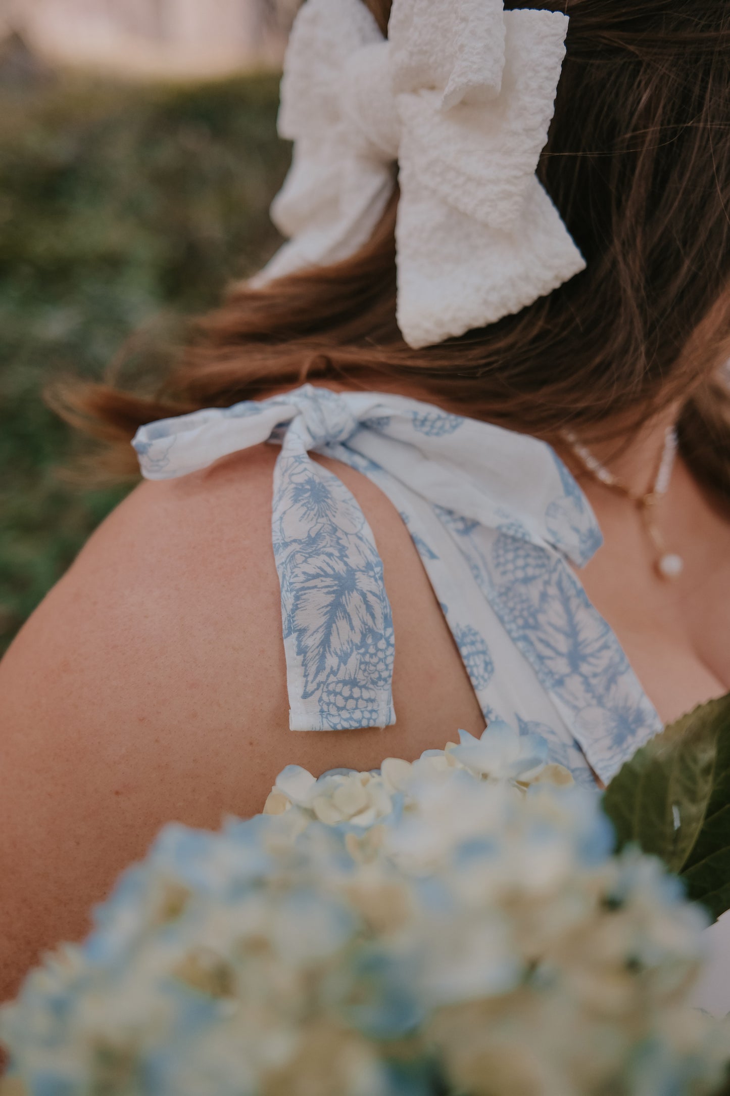 FRUIT BLOSSOM TIERED MIDI DRESS