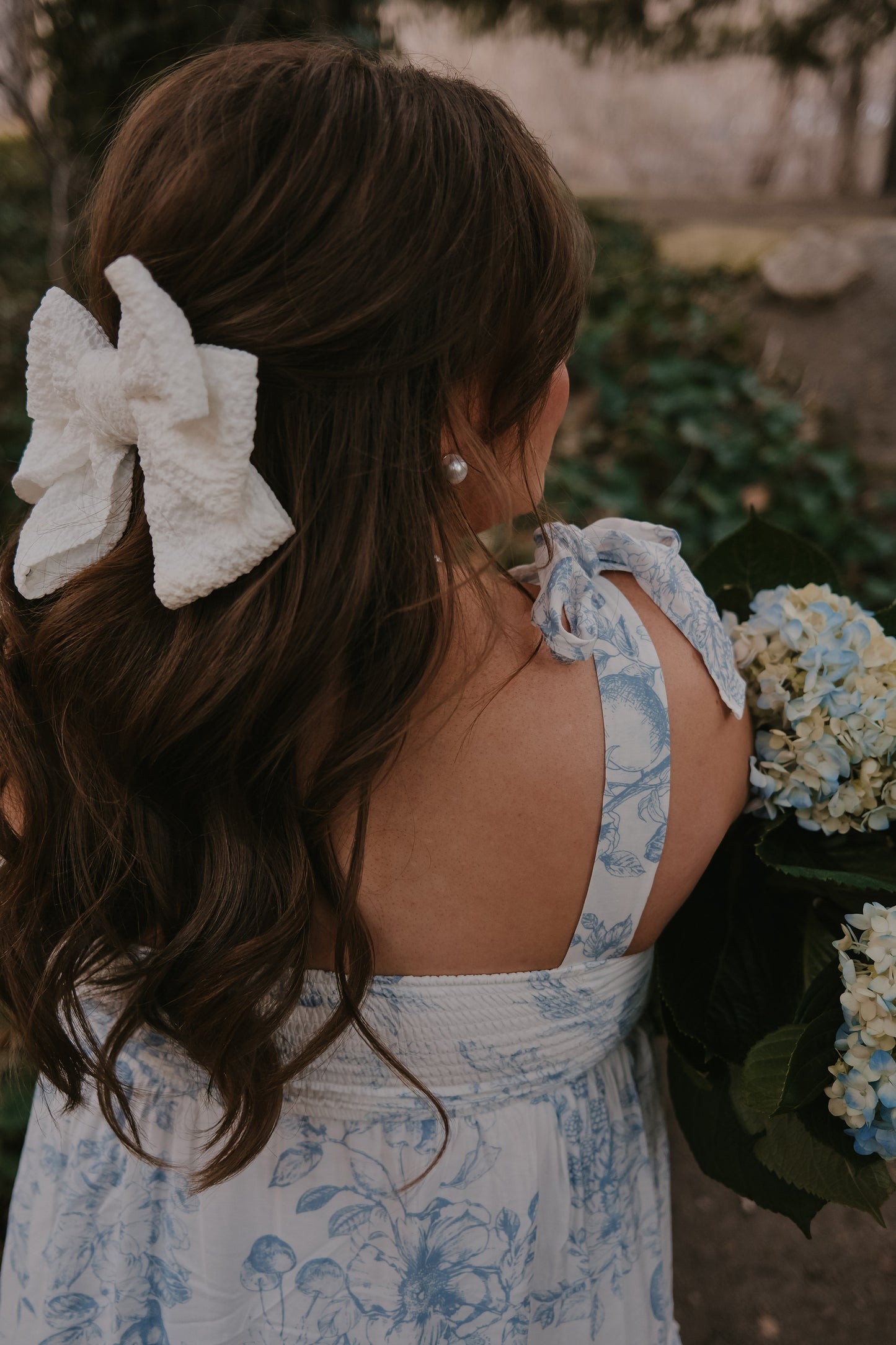 FRUIT BLOSSOM TIERED MIDI DRESS