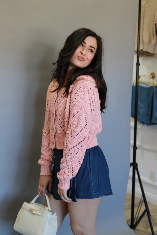 The Scarlet Bloom Cardigan