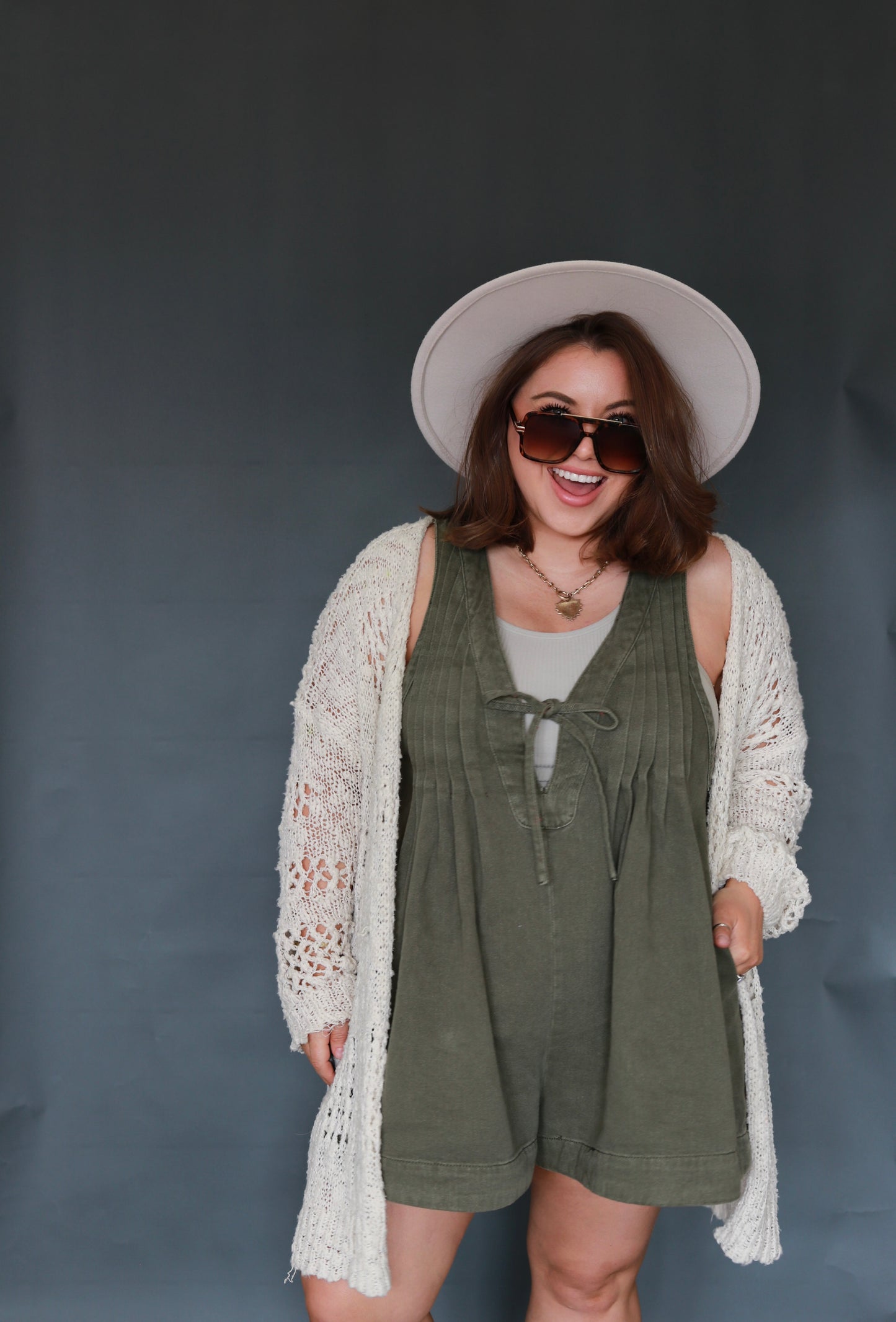 The Olive Coast Romper