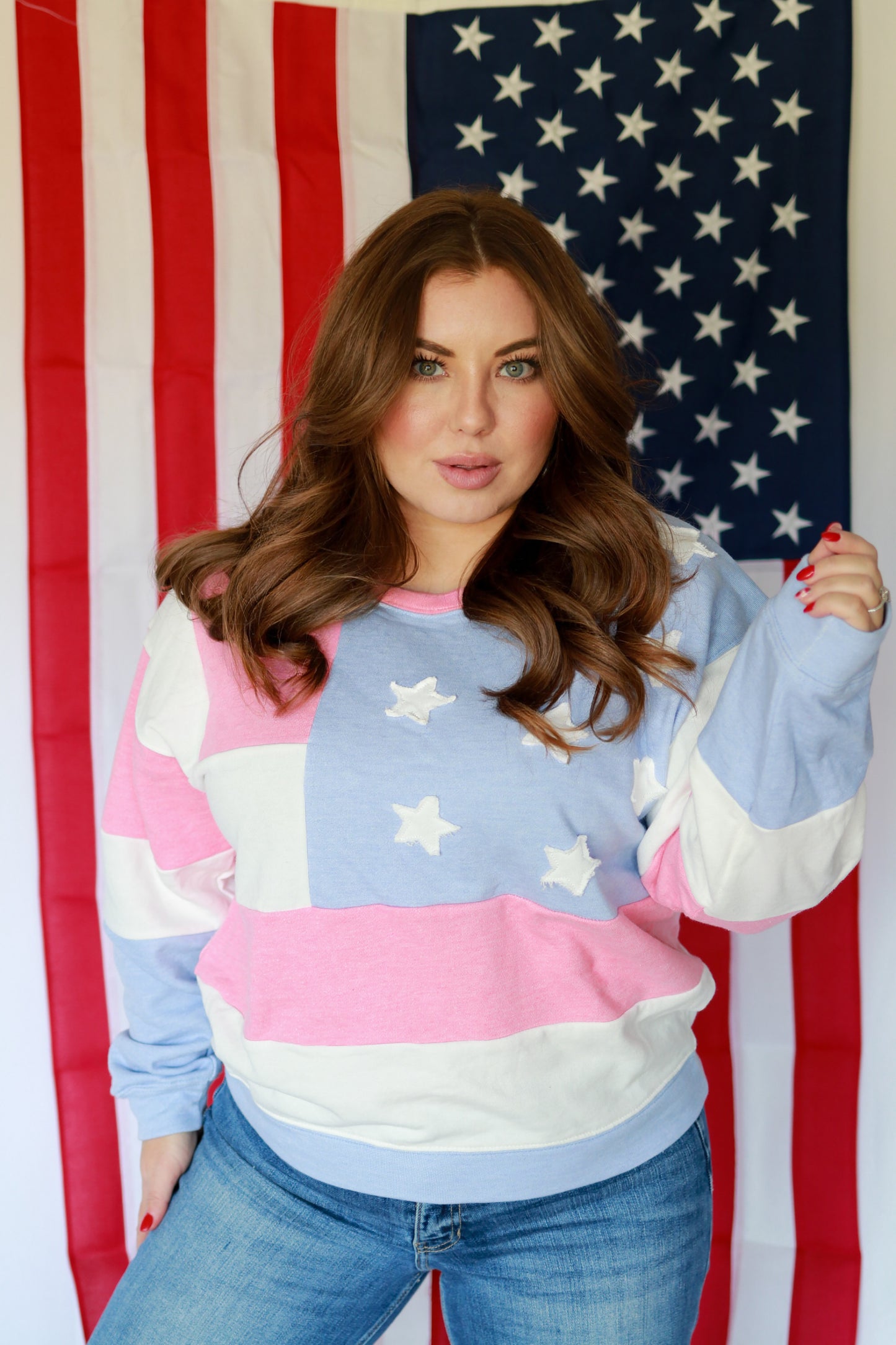 Red, White & Chic Sweater