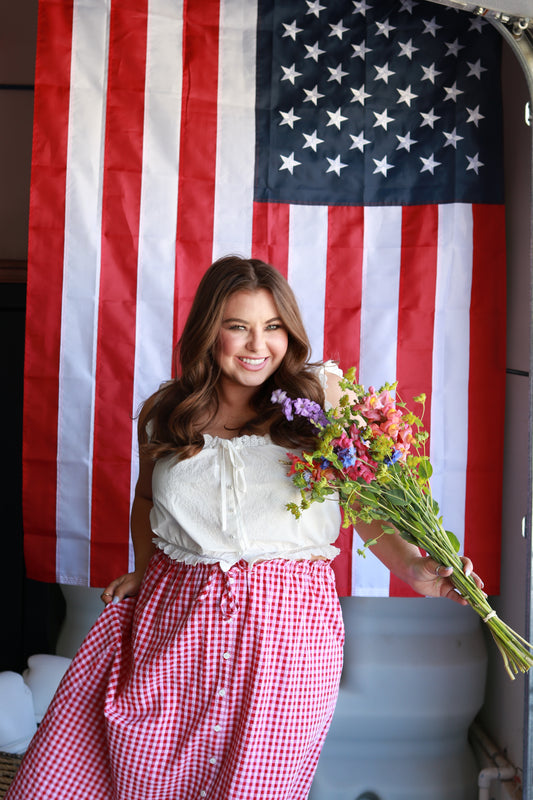 The Liberty Gingham Maxi Skirt