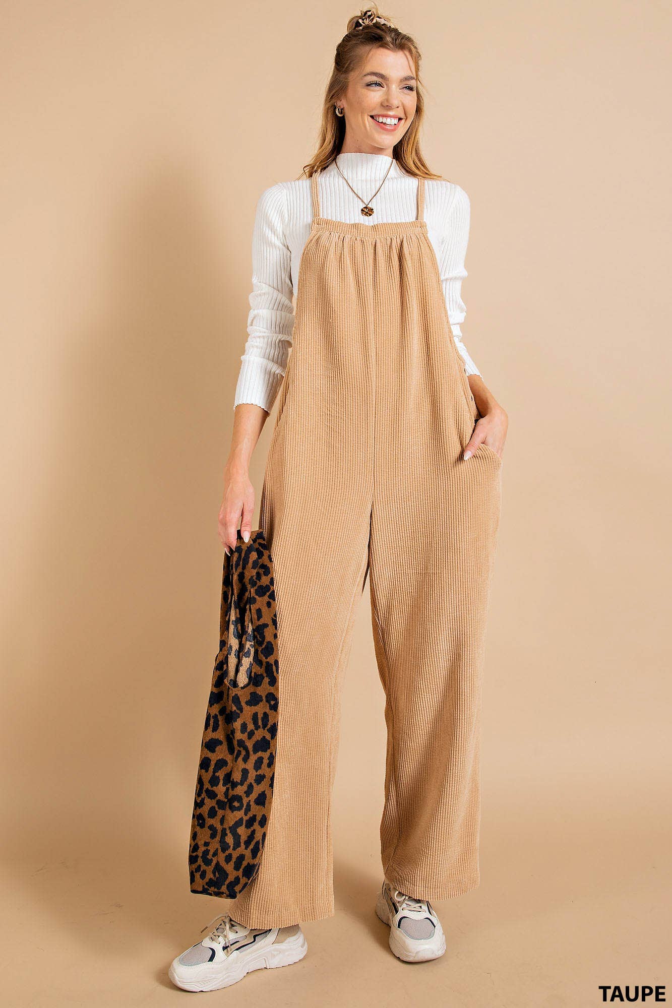 Buttery soft corduroy overalls