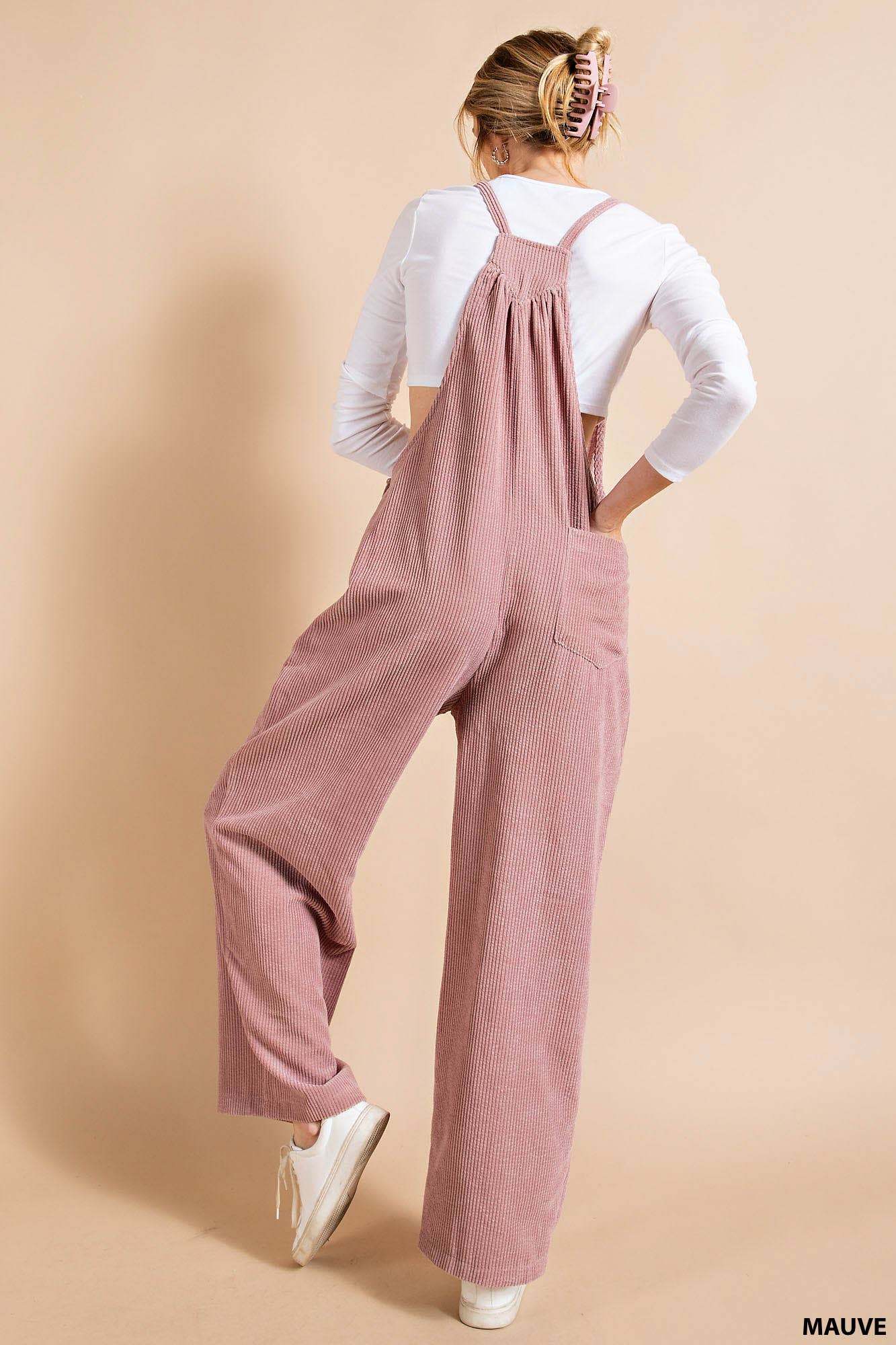 Buttery soft corduroy overalls