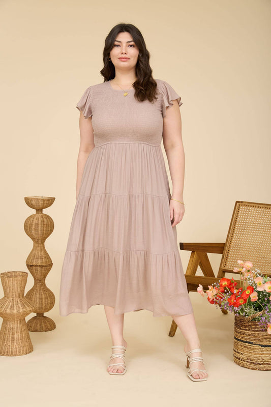 The Plus Gentle Grace Midi Dress