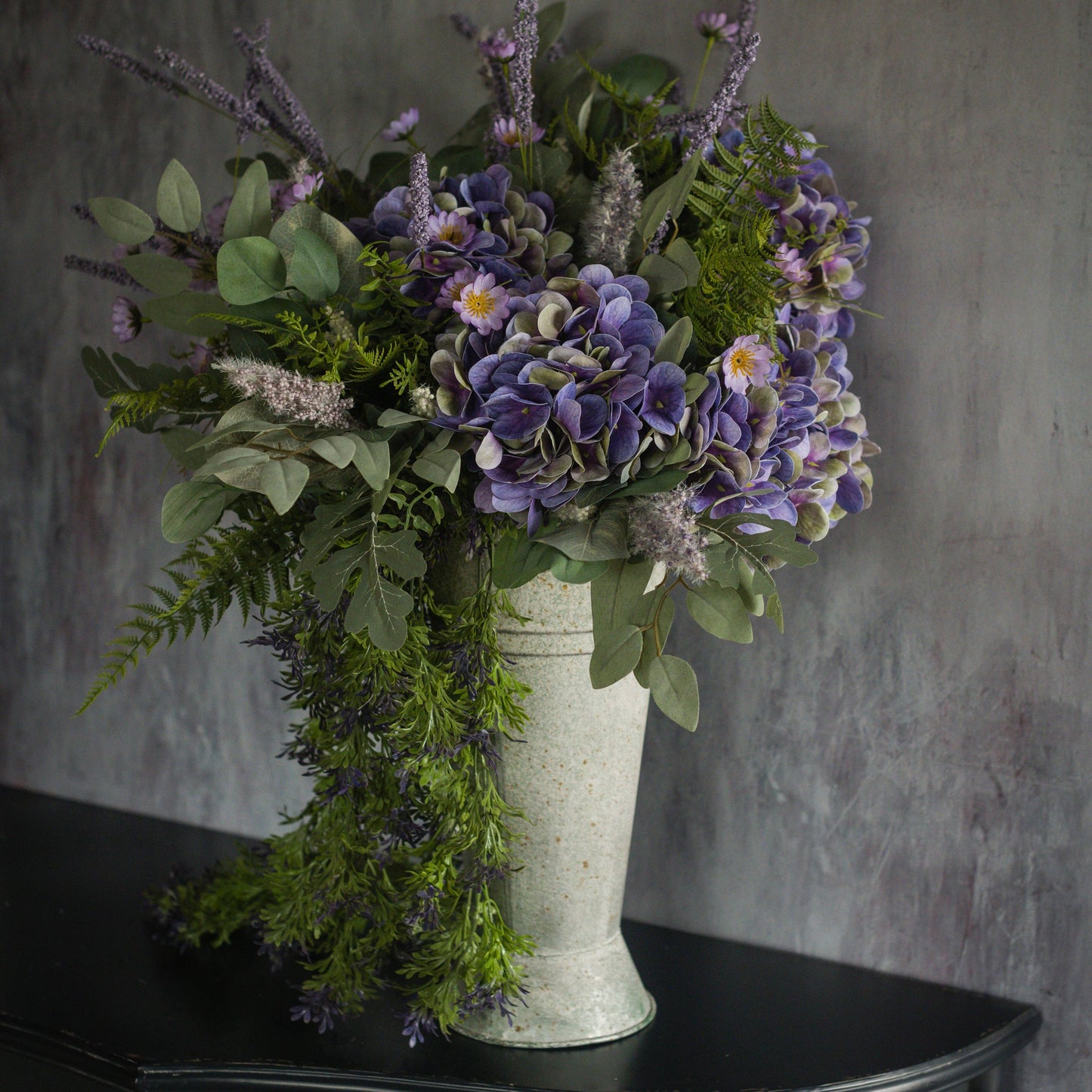 24" DARK PURPLE WILDFLOWER SPRAY