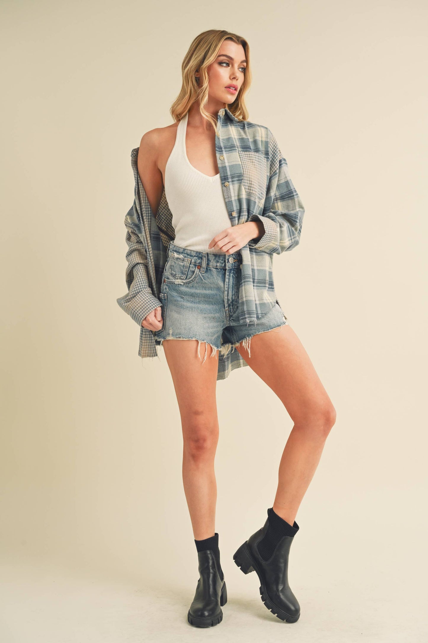 The Autumn Blues Plaid Shirt