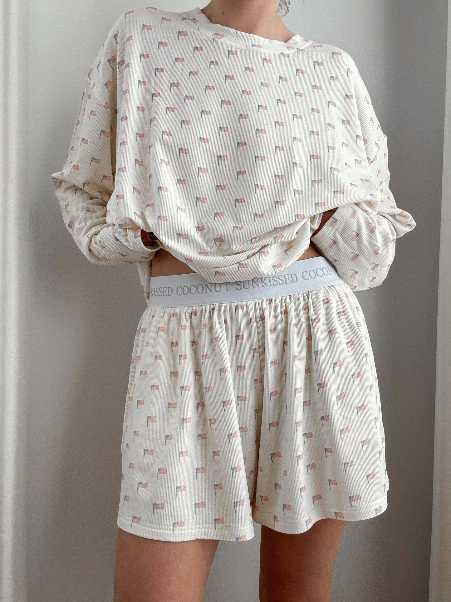 American Flag Pajama Pattern Top