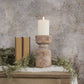 8.75" TERRACOTTA PILLAR CANDLE HOLDER
