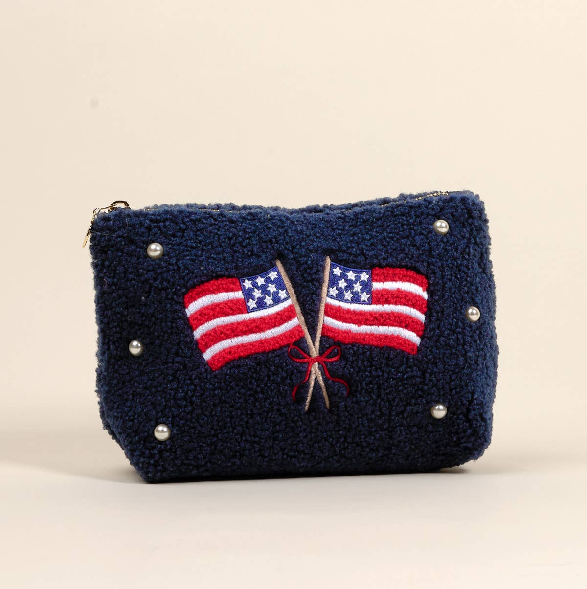 American Flags Teddy Pouch