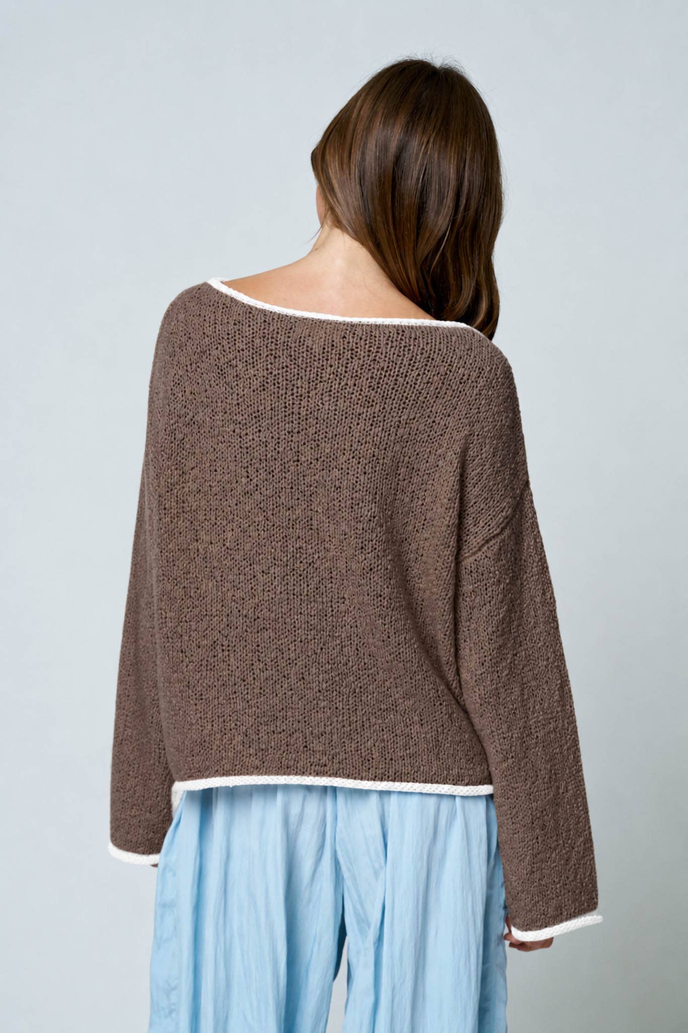 The Maeve Contrast Knit Sweater