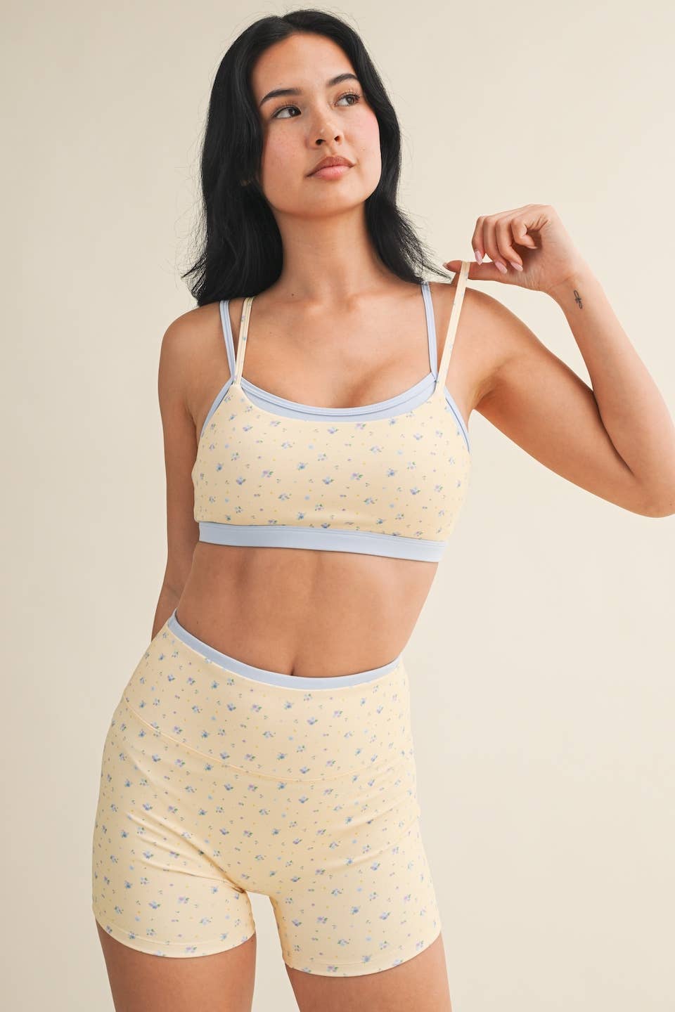 Lemon Blossom Sports Bra 🍋💙
