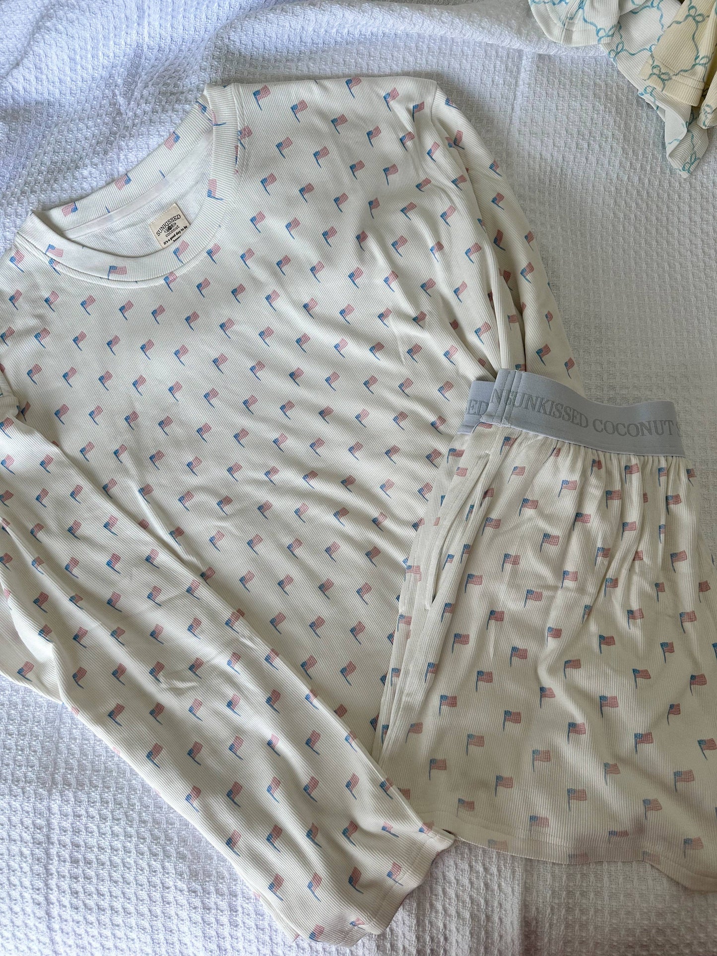 American Flag Pajama Pattern Top
