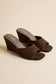 The Margaux Suede Wedge — Chocolate
