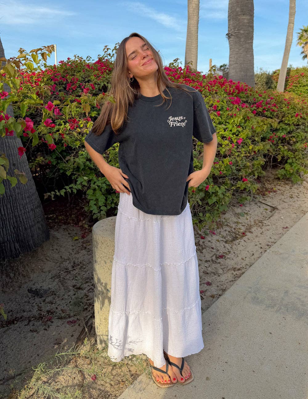 What a Friend in Jesus Heavyweight Tee — Black