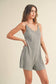Ribbed Knit Tank Romper
