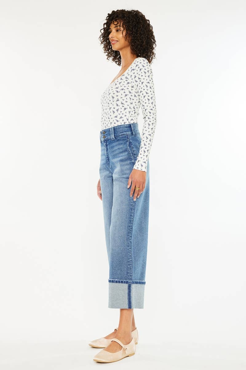 OPEN PACK 90’S CROPPED WIDE JEANS