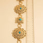 Western Round Concho Disc Chain Belt