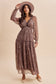 The Rosalie Floral Maxi — Chestnut