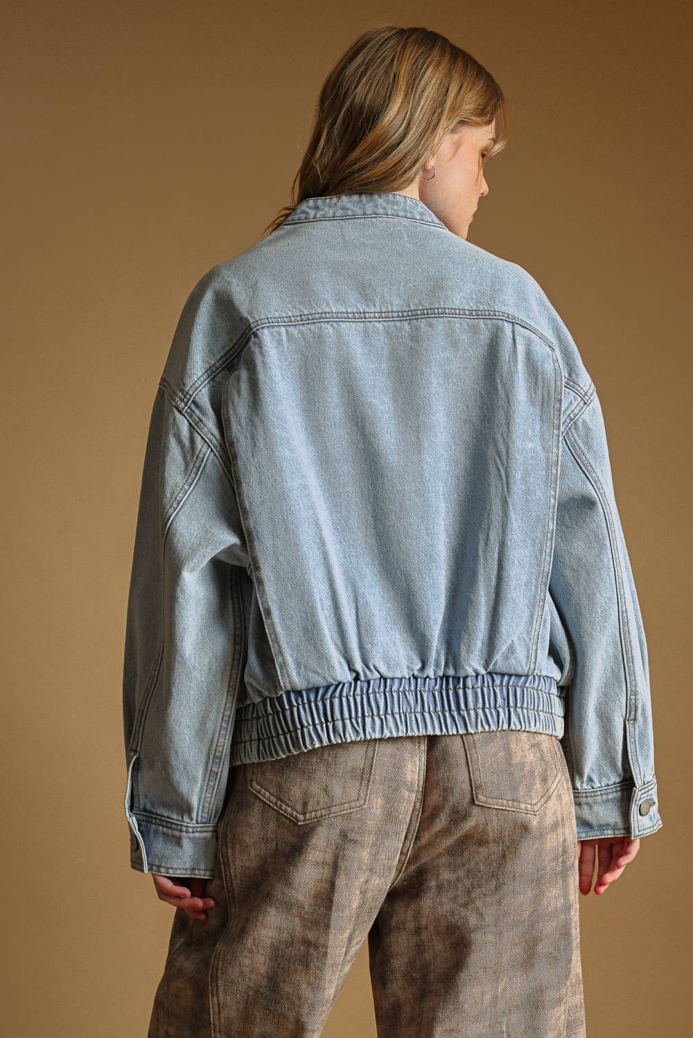The Collins Denim Bomber