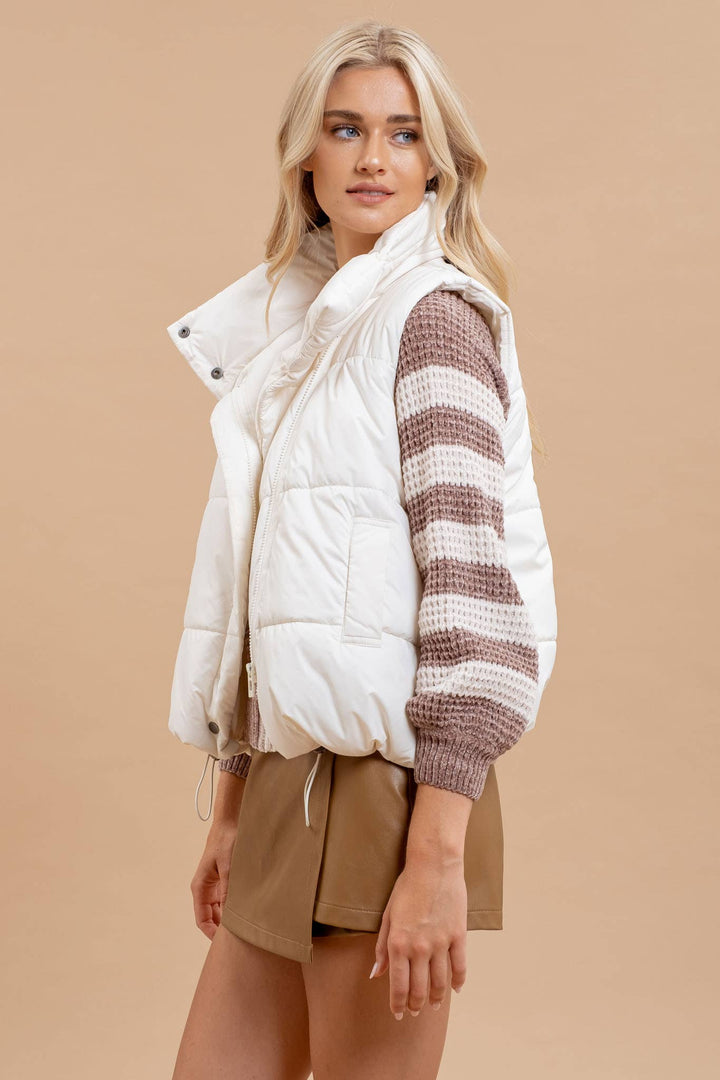 HIGH NECK PUFFER VEST