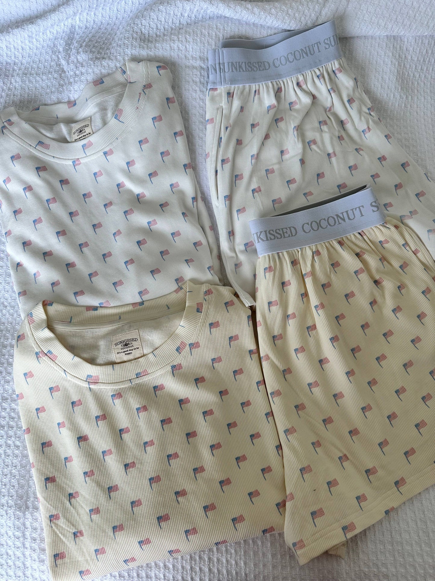American Flag Pajama Pattern Top