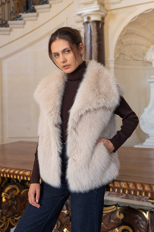 The Statement Chapter Faux Fur Vest