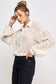 Romantic Sheer Chevron Blouse