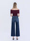 TUMMY CONTROL SUPER HIGH RISE WIDE LEG JEANS
