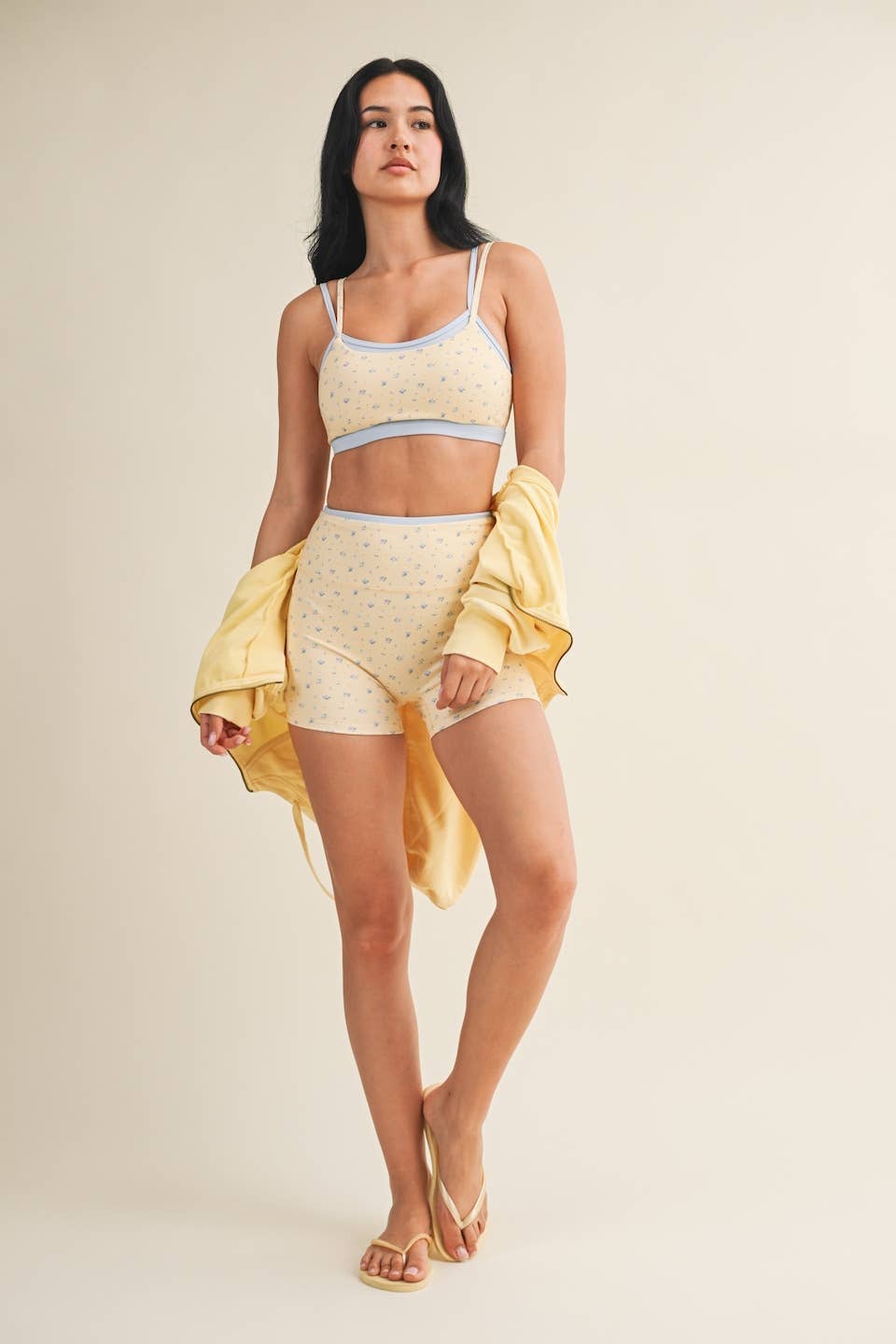 Lemon Blossom Sports Bra 🍋💙