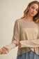Mustard Seed - Sheer Knit Dropped Shoulder Pullover
: Black / L