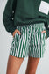 STRIPED DRAWSTRING POCKET BOXER SHORTS