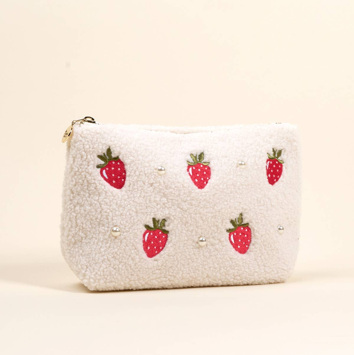 Strawberries & Pearls Teddy Pouch
