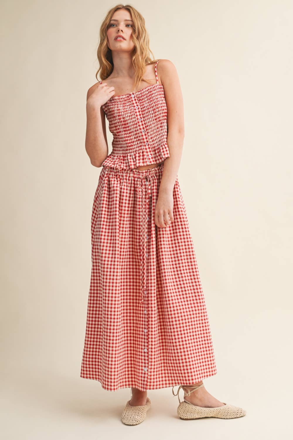 The Liberty Gingham Maxi Skirt