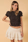 The Camille Smocked Plaid Top