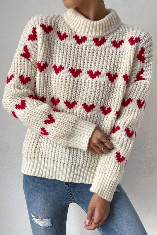 Valentine's Day Hearts Sweater