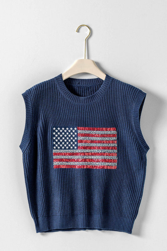 The Americana Darling Knit Vest