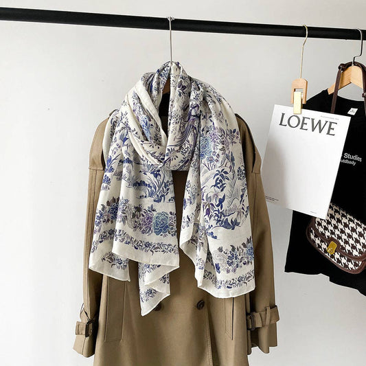 Floral Print Scarf